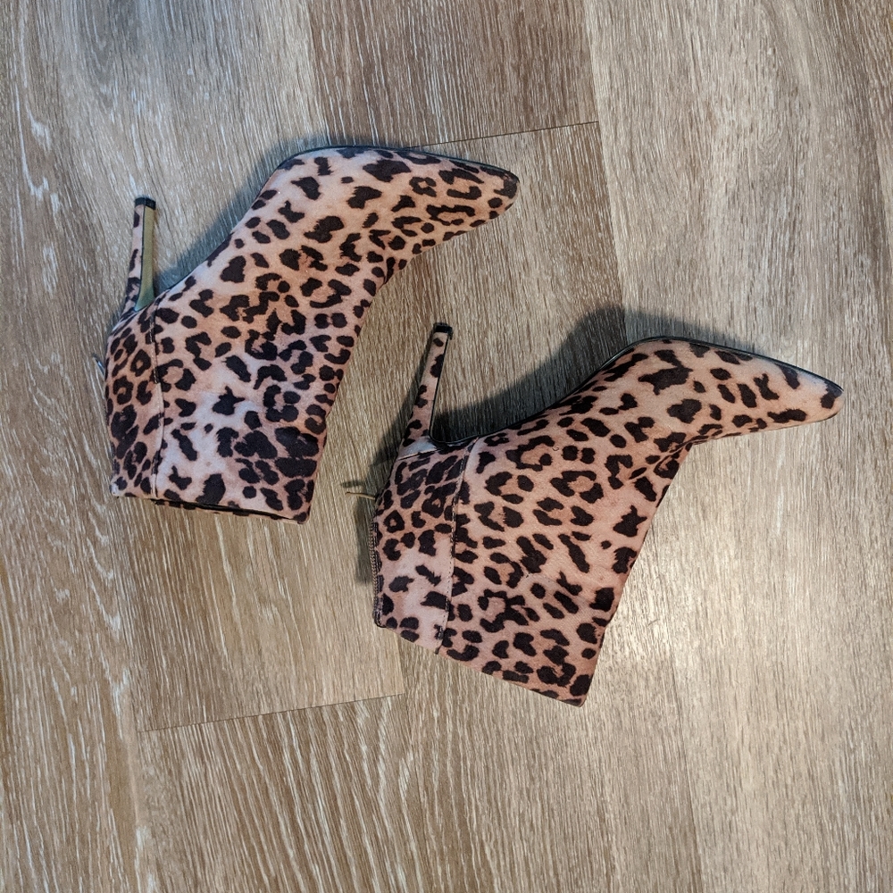Express cheetah print heels